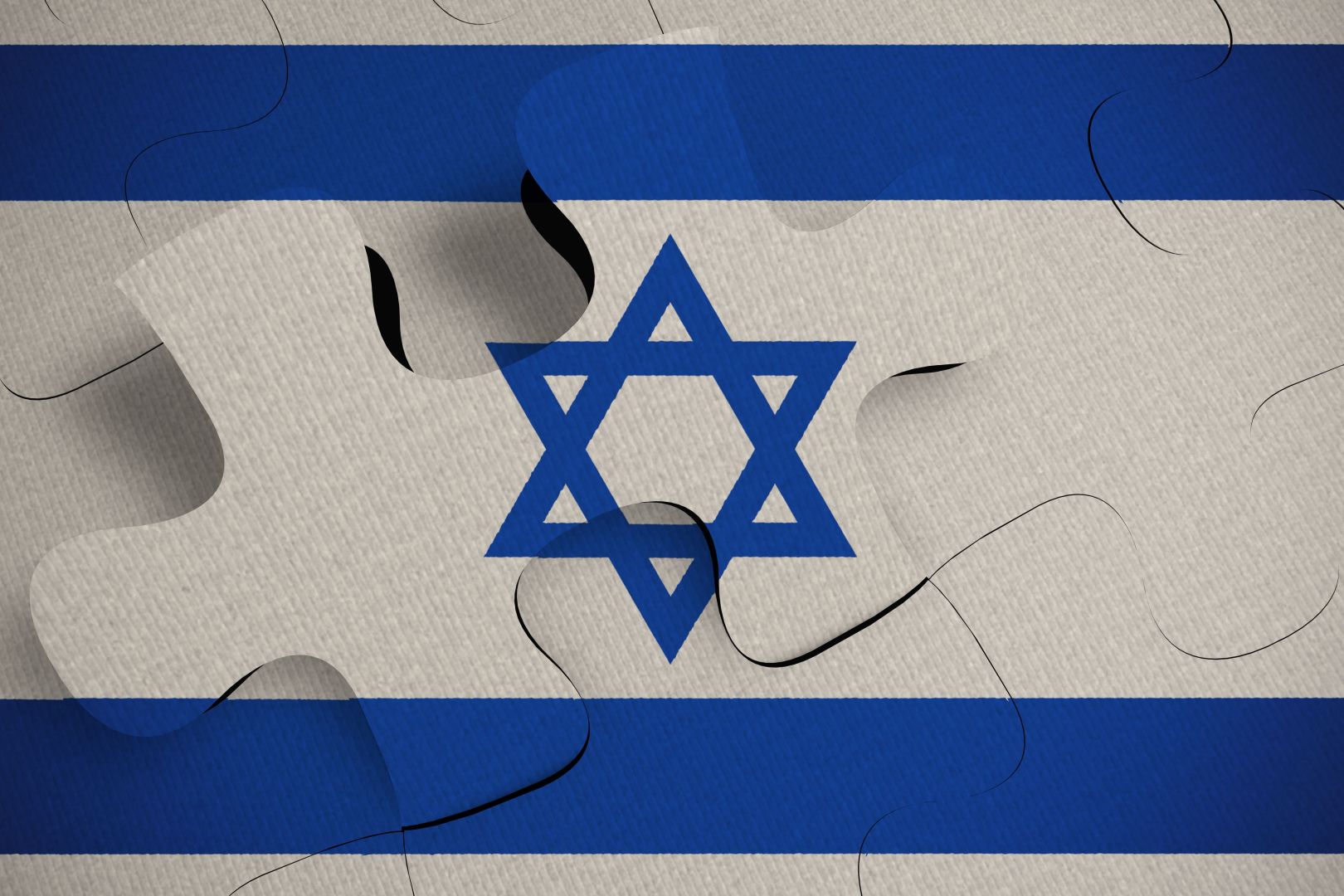 פאזל של דגל ישראל